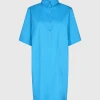 Mos Mosh Carlee 3/4 Shirt Dress (740 Blue Aster) 1 Mos Mosh Carlee 3/4 Shirt Dress (740 Blue Aster) -dress shop Carlee34ShirtDress