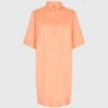 Mos Mosh Carlee 3/4 Shirt Dress (255 Coral Reef) -dress shop CarleeShirtDresscoral