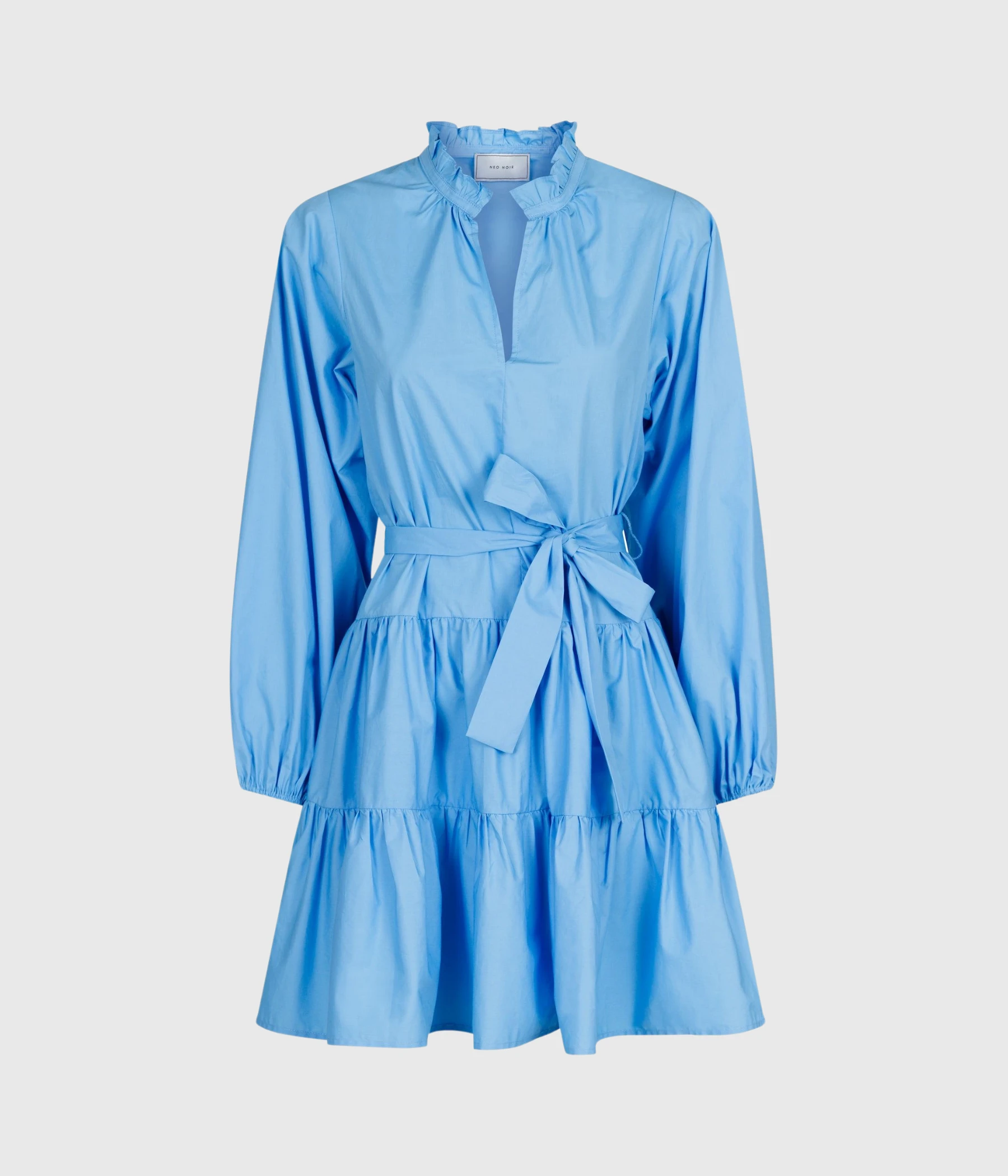 Neo Noir Debbie Poplin Dress (554 SKY Blue) 3 Neo Noir Debbie Poplin Dress (554 SKY Blue)