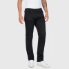 Replay Denim GROVER Hyperflex Colour Xlite (040 BLACK Old Colour Garment Dyed And Stonewashed)