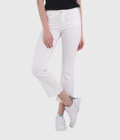 Replay FAABY FLARE CROP (100 NATURAL WHITE)