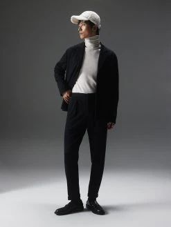 J.Lindeberg Sasha Jersey Structure Pants (9999 Black) -dress shop FMTA07316 9999 e Original