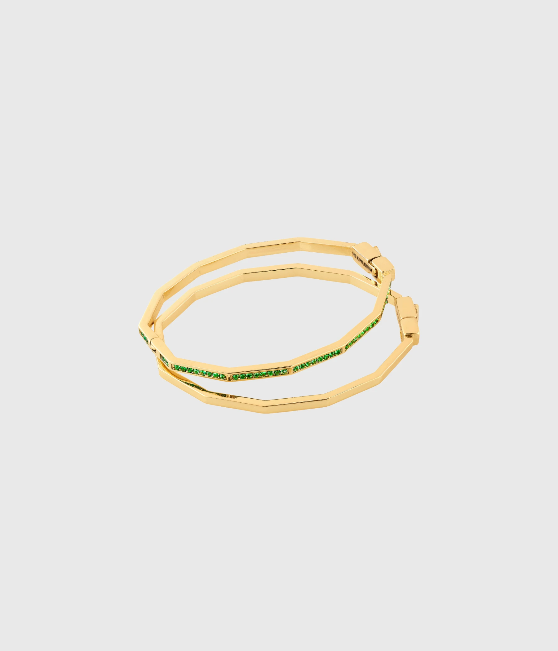 HANNA SCHÖNBERG X PILGRIM Recyc. Bracelets Green/Gold-Plated (gold-plated) HANNA SCHÖNBERG X PILGRIM Recyc. Bracelets Green/Gold-Plated (gold-plated) -dress shop HANNASCHONBERGxPILGRIMrecyc.braceletsgreengold plated