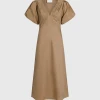 Neo Noir Illana Poplin Dress (661 Light Taupe) 1 Neo Noir Illana Poplin Dress (661 Light Taupe) -dress shop IllanaPoplinDress