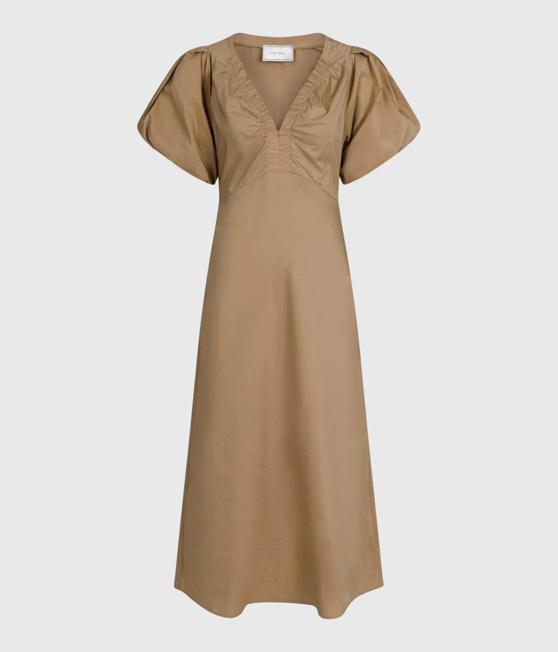 Neo Noir Illana Poplin Dress (661 Light Taupe) 3 Neo Noir Illana Poplin Dress (661 Light Taupe)
