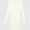 Calvin Klein Jeans BUSTIER SWEATER DRES, (YBI Ivory) 2 Calvin Klein Jeans BUSTIER SWEATER DRES, (YBI Ivory) -dress shop J20J220550