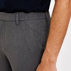 Plain Units Josh (02280 Grey Melange) -dress shop Josh 315 Grey Melange 30121 DETAIL 2