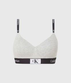 CALVIN KLEIN UNDERWEAR LGHT LINED BRALETTE, (P7A GREY HEATHER)