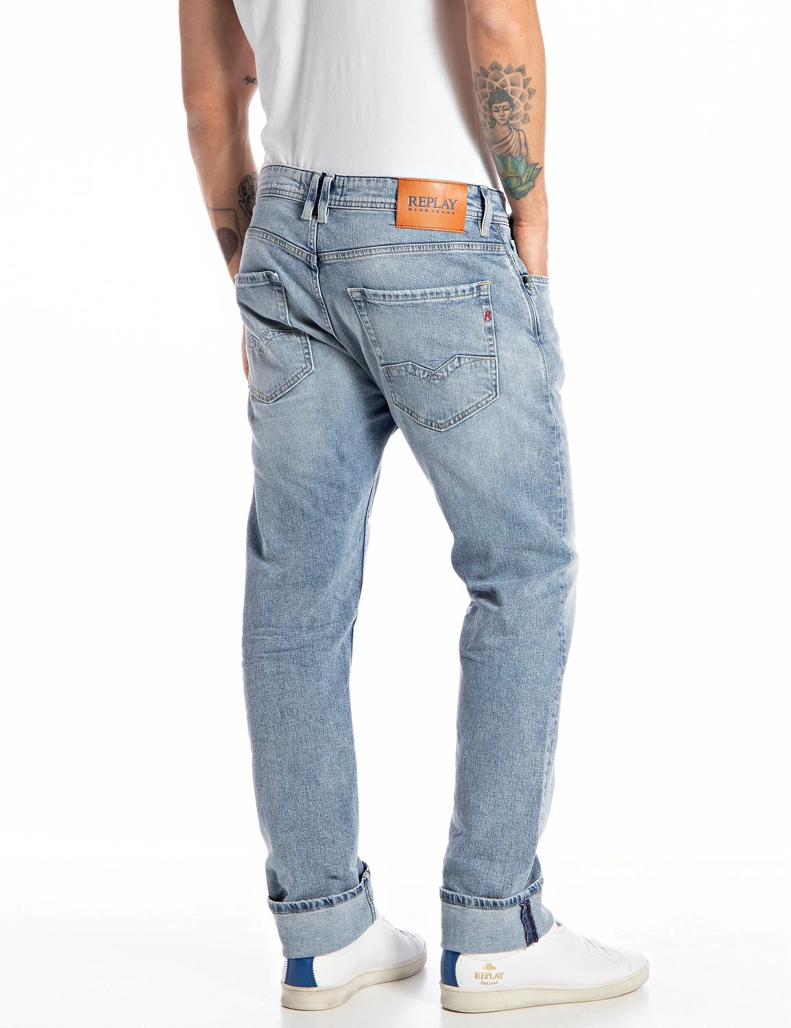 Replay Trousers ROCCO (010 LIGHT BLUE Light Wash Tone) 6 Replay Trousers ROCCO (010 LIGHT BLUE Light Wash Tone) - Bild 4