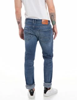 Replay Trousers ROCCO 573 BIO (009 MEDIUM BLUE) -dress shop M1005 000 573 434 009 B