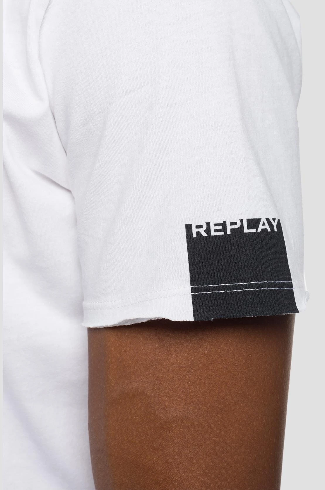 Replay T-Shirt Round Neck (001 White) 5 Replay T-Shirt Round Neck (001 White) - Bild 3
