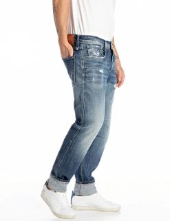 Replay Trousers ANBASS (009 MEDIUM BLUE Medium Wash Tone) 12 Replay Trousers ANBASS (009 MEDIUM BLUE Medium Wash Tone) -dress shop M914Q 000 141 334 009 1