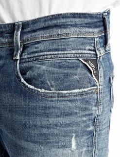 Replay Trousers ANBASS (009 MEDIUM BLUE Medium Wash Tone) 15 Replay Trousers ANBASS (009 MEDIUM BLUE Medium Wash Tone) -dress shop M914Q 000 141 334 009 3