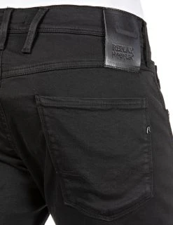 Replay ANBASS Hyperflex Colour Xlite (040 BLACK Garment Dyed And Stonewashed) 17 Replay ANBASS Hyperflex Colour Xlite (040 BLACK Garment Dyed And Stonewashed) -dress shop M914Y 000 8366197 040 8