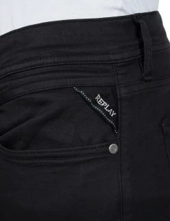 Replay Denim GROVER Hyperflex Colour Xlite (040 BLACK Old Colour Garment Dyed And Stonewashed) -dress shop MA972Z 000 8366197 040 3