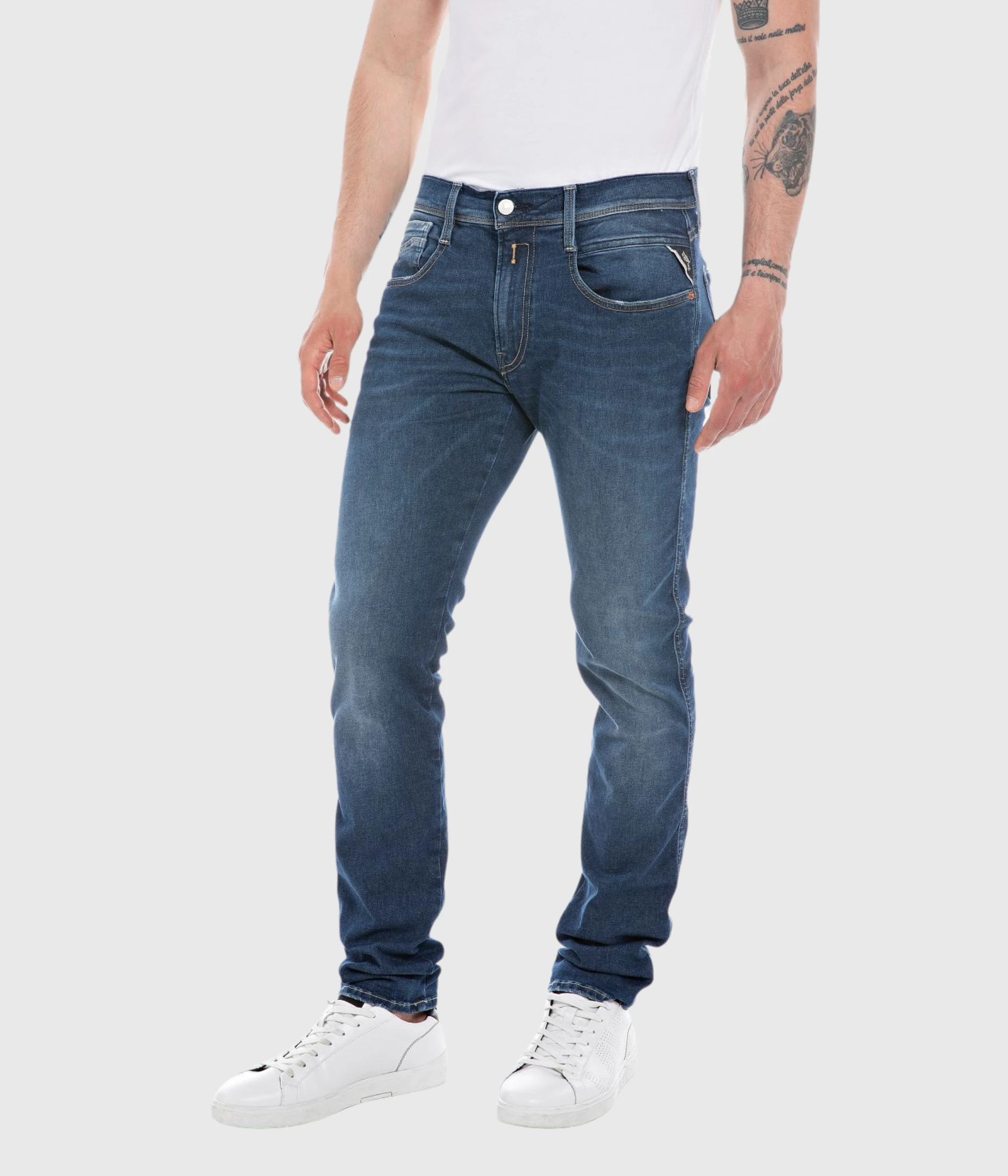 Replay Trousers ANBASS HYPERFLEX ORIGINAL (007 DARK BLUE) 3 Replay Trousers ANBASS HYPERFLEX ORIGINAL (007 DARK BLUE)