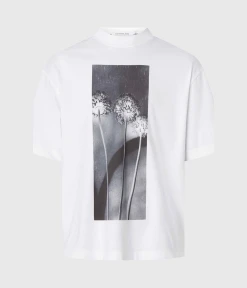Calvin Klein Jeans FLOWER GRAPHIC TEE, (YAF Bright White)