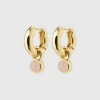 Pilgrim EVAH Recycled Rosa Hoop Earrings Gold-Plated (Gold Plated) -dress shop MALLPRODUKTBILDONLINE 2023 01 24T115608.188