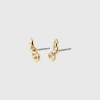 Pilgrim QUINN Recycled Organic Shaped Crystal Earrings Gold-Plated (Gold Plated) -dress shop MALLPRODUKTBILDONLINE 2023 01 24T125227.072
