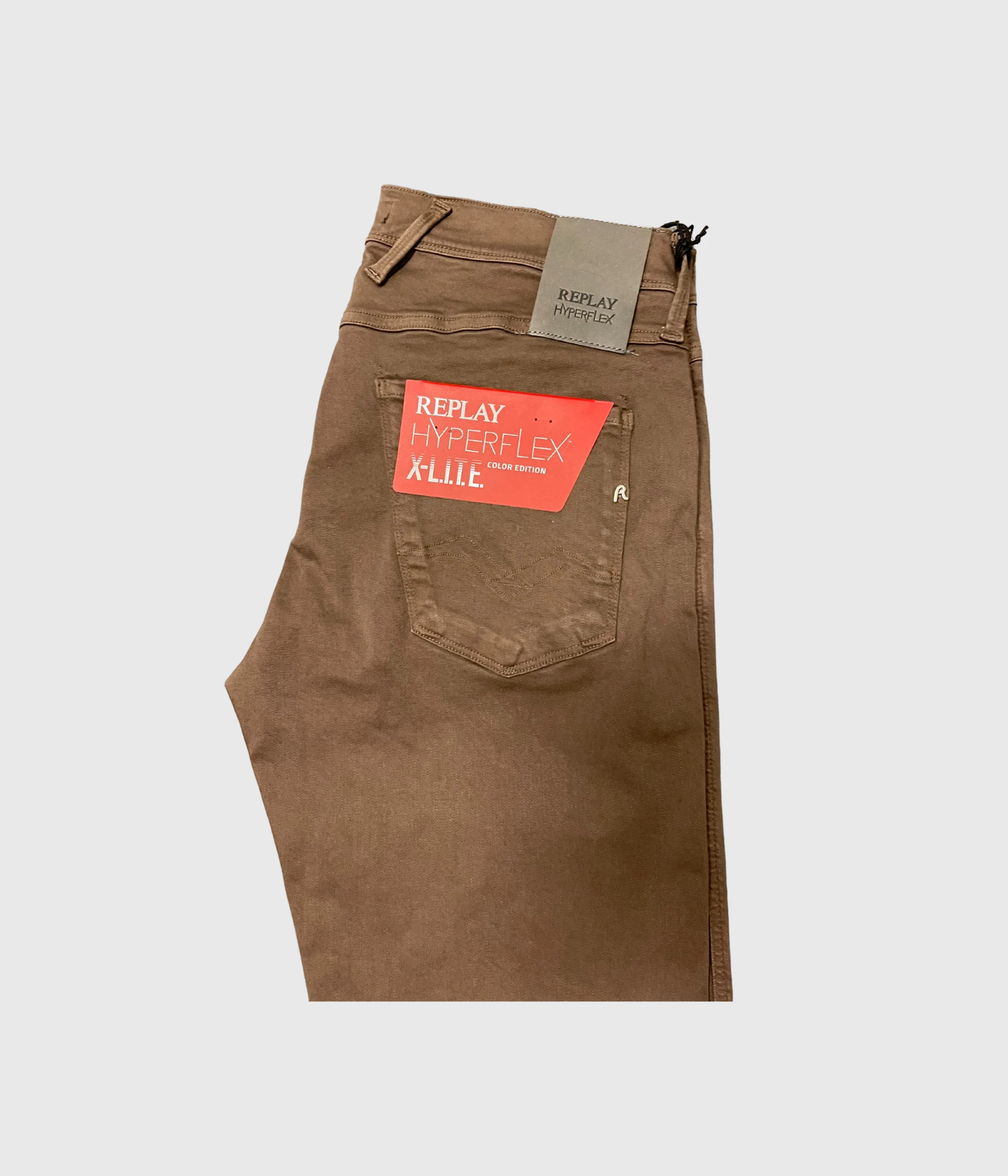 Replay ANBASS Hyperflex Colour Xlite (300 BROWN Old Colour Garment Dyed And Stonewashed) 4 Replay ANBASS Hyperflex Colour Xlite (300 BROWN Old Colour Garment Dyed And Stonewashed) - Bild 2