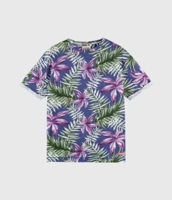 Scotch & Soda Floral-Print Relaxed-Fit T-Shirt (0217 Combo A)