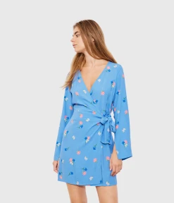 Envii ENLIME LS V-N DRESS AOP 7014 (CLR000810 FLOWER BOUQUET)