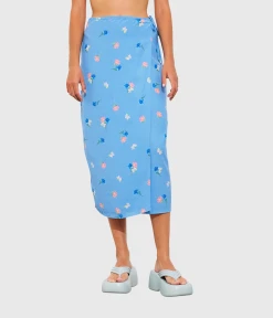 Envii ENWATERMELON MIDI SKIRT AOP 7014 (CLR000810 FLOWER BOUQUET)