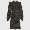 MOSS COPENHAGEN Mschbellaris Jalina Shirt Dress AOP (BLACK FLOWER) -dress shop MSCHBellarisJalinaShirtDressAOP