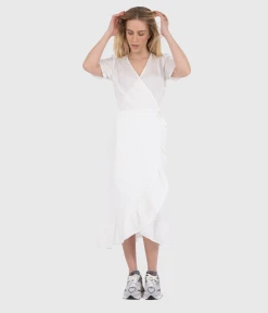 Neo Noir Marietta Linen Dress (120 White)
