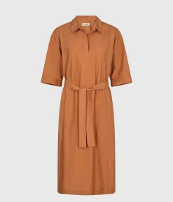 Mos Mosh Melli Cotton Dress (670 Pecan Brown)