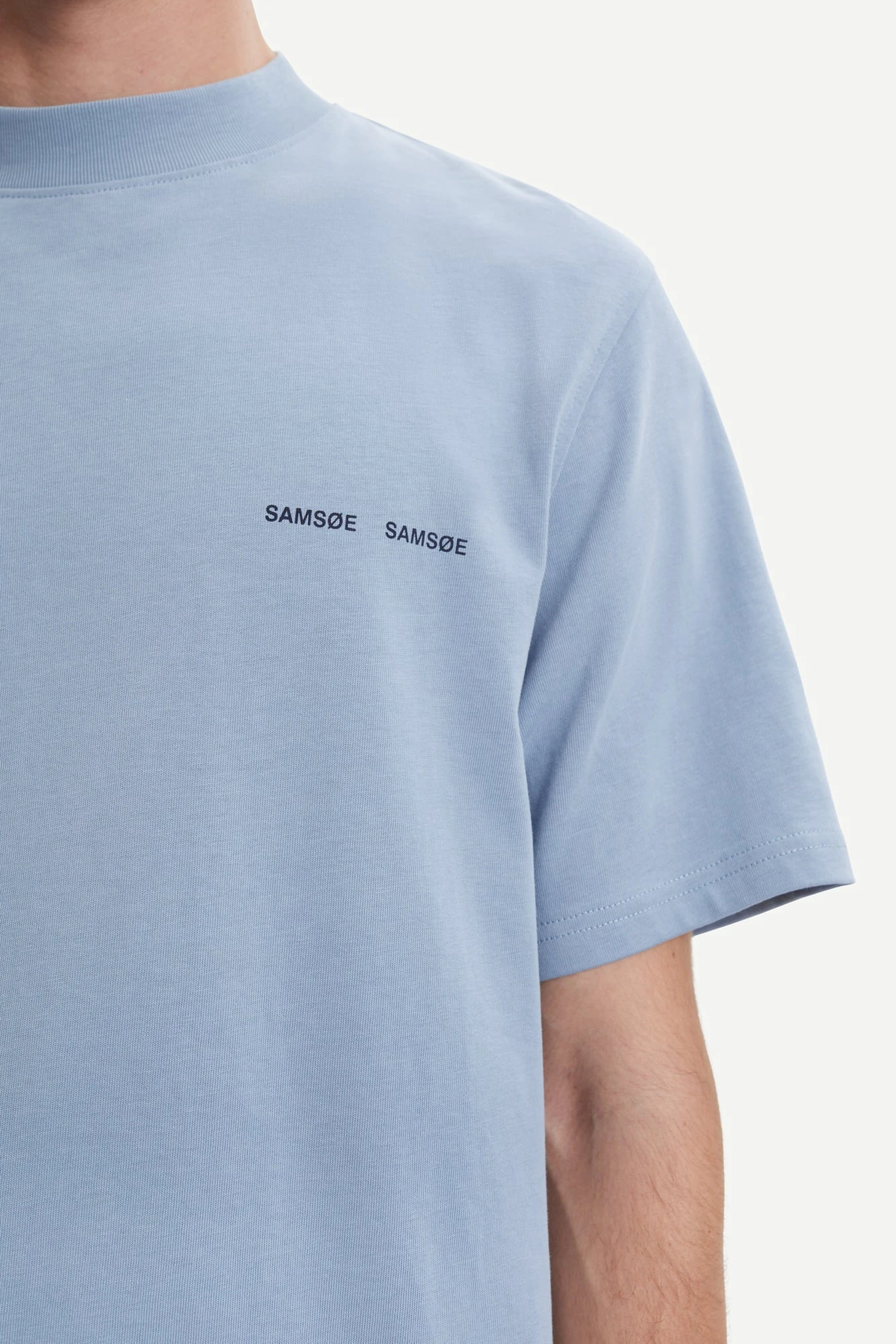 NORSBRO T-SHIRT 6024 (164013TCX Ashley Blue) Samsoe Samsoe NORSBRO T-SHIRT 6024 (164013TCX Ashley Blue) -dress shop NORSBROT SHIRT6024 ASHLEYBLUE M2