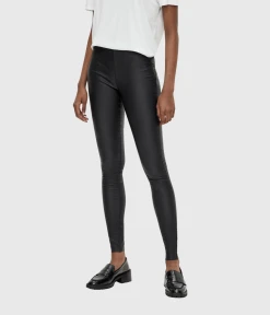 Object OBJBELLE MW COATED LEGGINGS NOOS (BLACK)