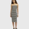 Object OBJBOLETTE MIDI TUBE DRESS A SP 23 (Sandshell Stripes:Black) 2 Object OBJBOLETTE MIDI TUBE DRESS A SP 23 (Sandshell Stripes:Black) -dress shop OBJBOLETTEMIDITUBEDRESSASP23