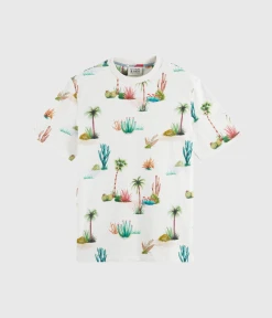Scotch & Soda Printed Regular Fit T-Shirt In Organic Cotton (0221 Combo E)