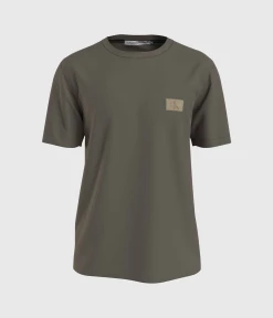 Calvin Klein Jeans SHRUNKEN BADGE TEE, (PE5 Shitake)