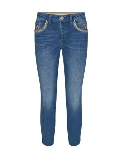 Mos Mosh Sumner Shine Jeans (401 Blue) -dress shop SS21 137390 401 1.SumnerShineJeansAnkleBlue