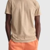 Gant SUNFADED SS T-SHIRT (270 CONCRETE BEIGE) -dress shop SUNFADEDSST SHIRT