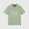 Scotch & Soda Slub-Jersey Artwork T-Shirt In Organic Cotton (0414 Khaki) -dress shop Slub jerseyartworkT shirtinOrganicCotton