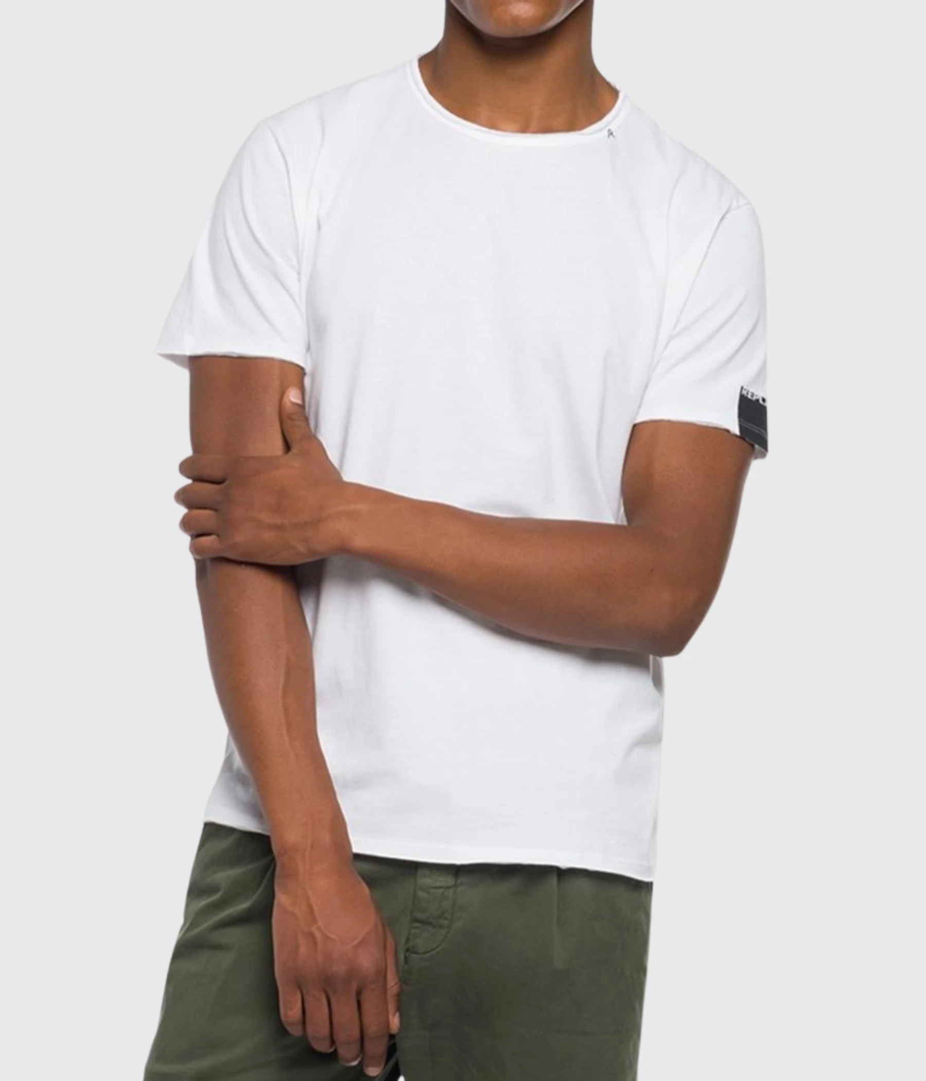 Replay T-Shirt Round Neck (001 White) 3 Replay T-Shirt Round Neck (001 White)