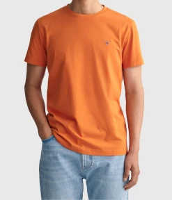 Gant THE ORIGINAL SS T-SHIRT (860 PUMPKIN ORANGE)