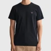Gant THE ORIGINAL SS T-SHIRT (5 BLACK) -dress shop THEORIGINALSST SHIRT 5BLACK
