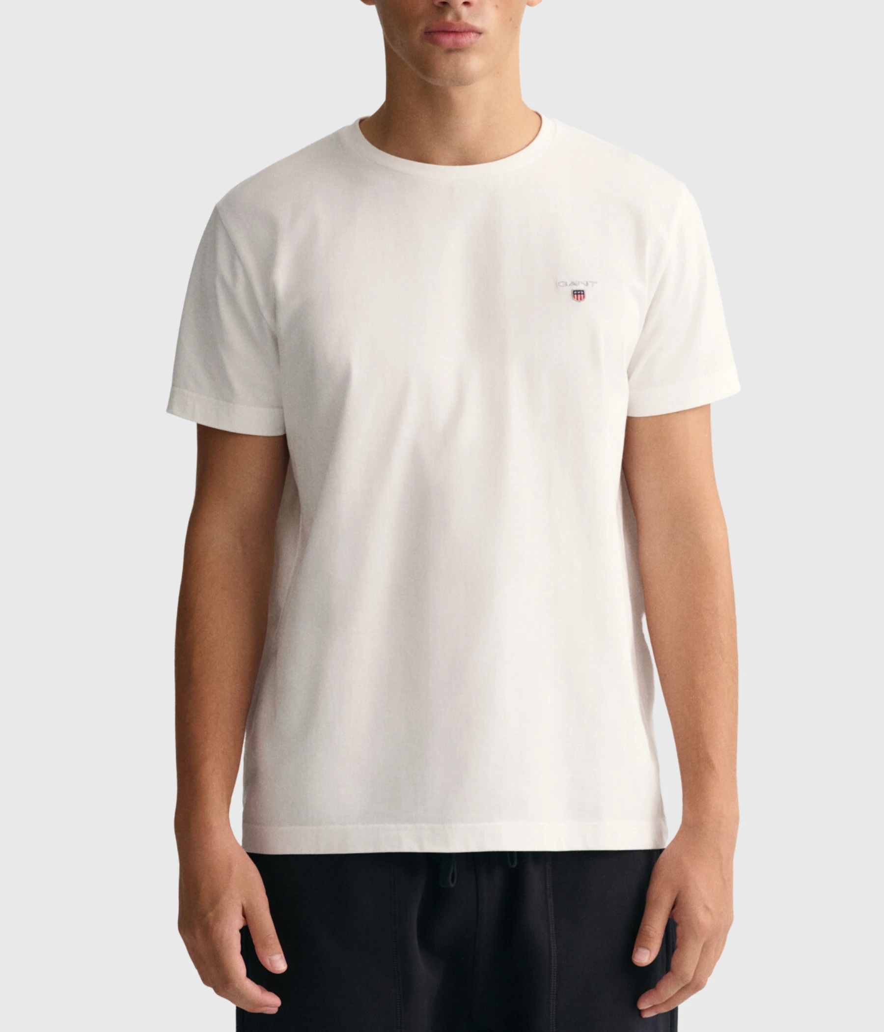 Gant THE ORIGINAL SS T-SHIRT (110 White) 3 Gant THE ORIGINAL SS T-SHIRT (110 White)