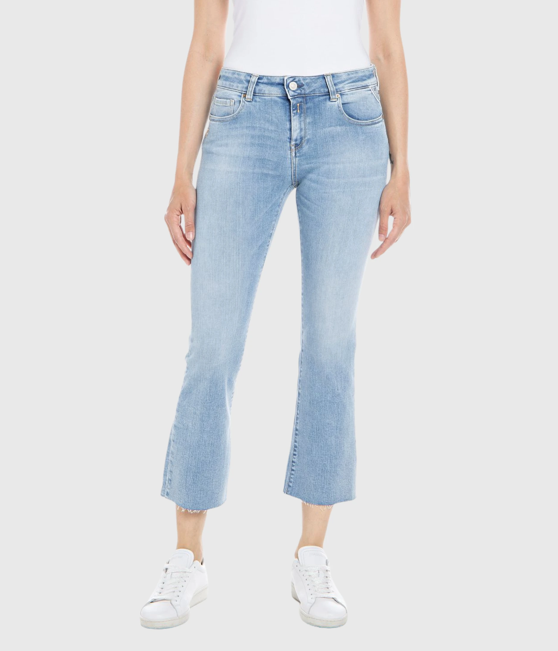 Replay Trousers FAABY FLARE CROP (010 LIGHT BLUE) 3 Replay Trousers FAABY FLARE CROP (010 LIGHT BLUE)