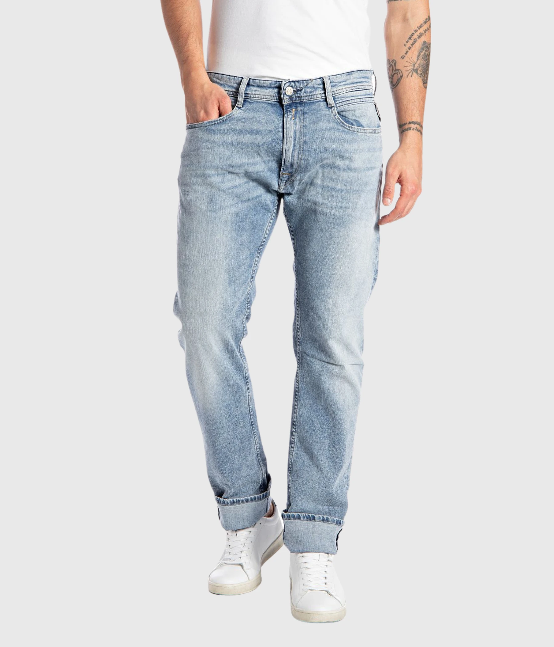 Replay Trousers ROCCO (010 LIGHT BLUE Light Wash Tone) 3 Replay Trousers ROCCO (010 LIGHT BLUE Light Wash Tone)