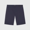 Less Worries Twill Shorts (NAVY) 2 Less Worries Twill Shorts (NAVY) -dress shop TwillShortsn