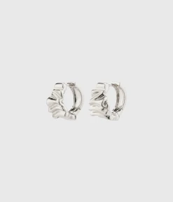 Pilgrim WILLPOWER Recycled Huggie Hoop Earrings Silver-Plated (Silver Plated)
