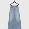 Object OBJHARLOW LONG DENIM SKIRT E DIV (Light Blue Denim) 1 Object OBJHARLOW LONG DENIM SKIRT E DIV (Light Blue Denim) -dress shop objharlow