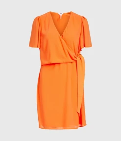 Object OBJMILA ADALINA SS DRESS E HS 23 DIV (Nectarine)