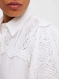 Selected Femme SLFVIOLETTE 2/4 ANKLE BRODERI DRESS B (bright White) 4 Selected Femme SLFVIOLETTE 2/4 ANKLE BRODERI DRESS B (bright White) -dress shop psp44GOIE3H